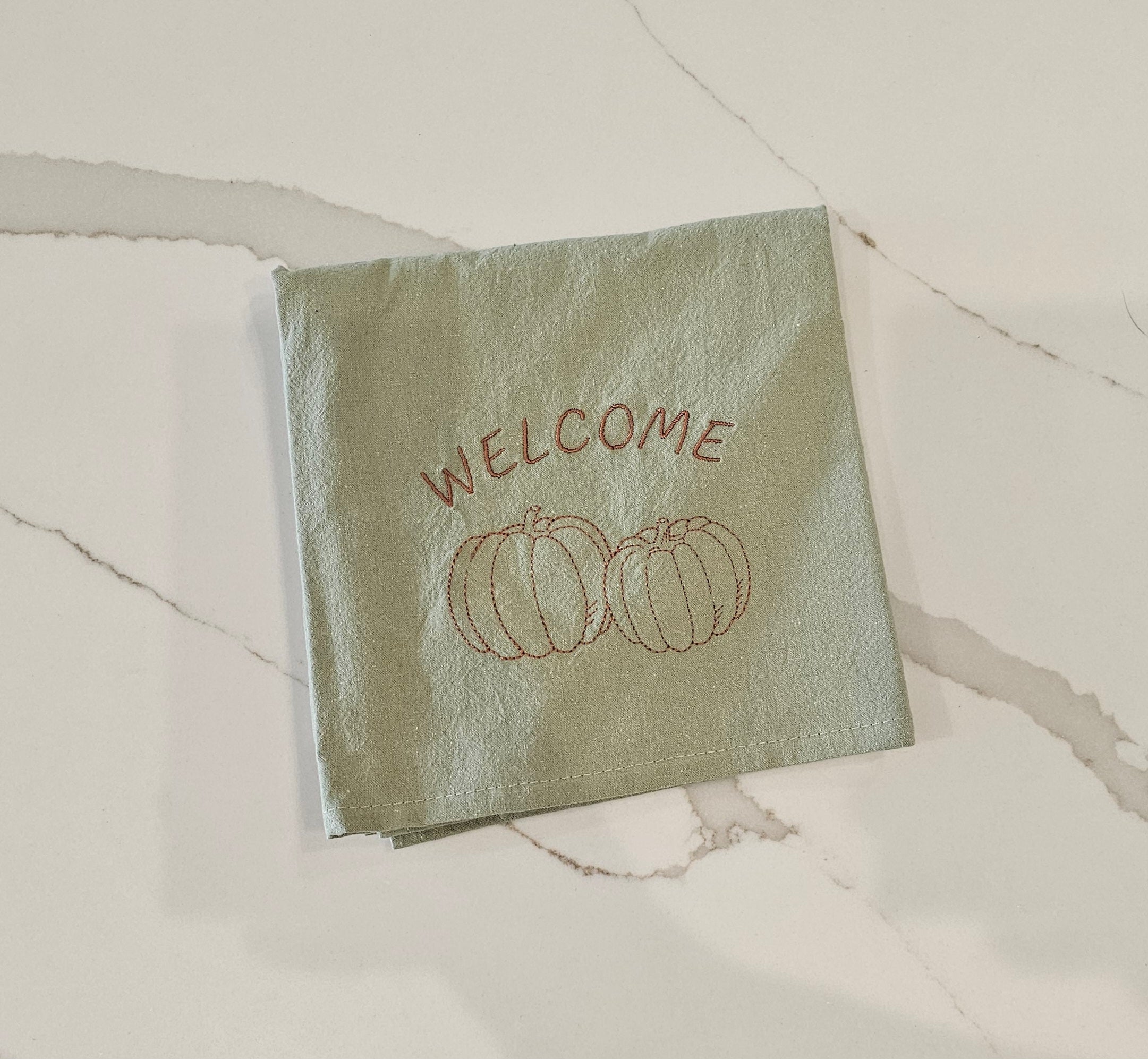 welcome kitchen towel